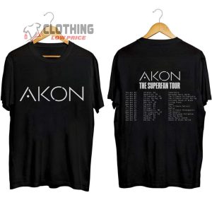 Akon Fall 2023 The Superfan Tour Merch The Superfan Tour Akon 2023 Shirt Akon 2023 North American Tour Dates T Shirt 1