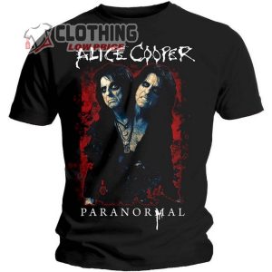Alice Cooper Paranormal Splatter T- Shirt, Alice Cooper Chicago Merch, Alice Cooper Setlist T- Shirt, Alice Cooper Best Songs Merch