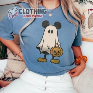 Angry Mickey Halloween Shirt Mickey Ghost Pumpkin T Shirt Disney Ghost Tee1