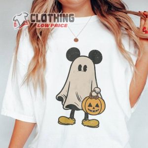 Angry Mickey Halloween Shirt,  Mickey Ghost Pumpkin T-Shirt, Disney Ghost Tee