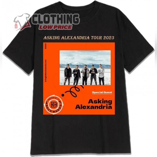 Asking Alexandria 2023 Tour Shirt, Asking Alexandria Special Guest Tour 2023 T- Shirt, Asking Alexandria Concert Tickets Shirt, Asking Alexandria Setlist Merch