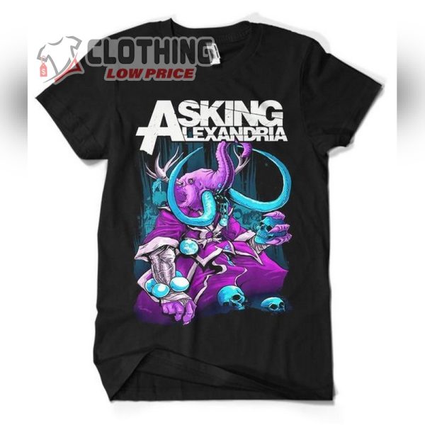 Asking Alexandria T- Shirt, Asking Alexandria Tour Shirt, Asking Alexandria Setlist Merch