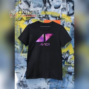 Avicii Galaxy Symbol Unisex Black Tshirt Legend Avicii Tribute Concert Shirt Avicii The Nights Song Merch