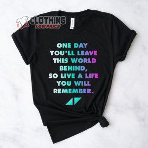 Avicii The Nights Lyrics Merch Rip Avicii 1989 2018 Shirt Tim Bergling T Shirt Hoodie Sweatshirt1 1