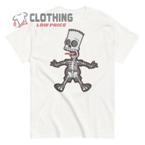 Bart Simpson Skeleton Halloween T Shirt