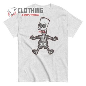 Bart Simpson Skeleton Halloween T Shirt1