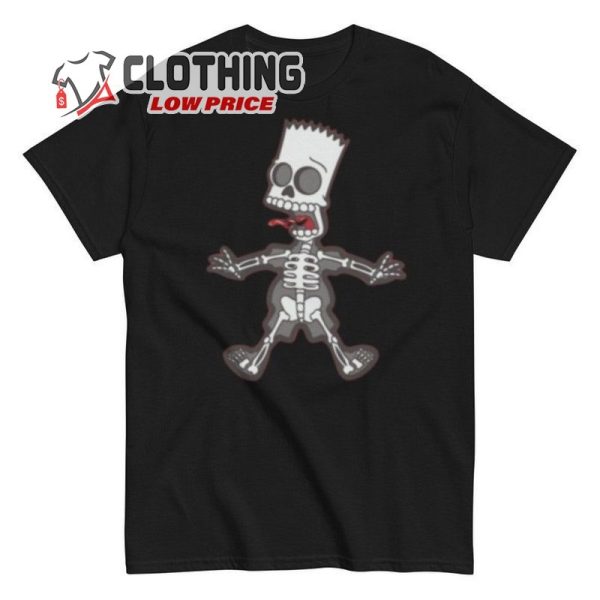 Bart Simpson Skeleton Halloween T-Shirt