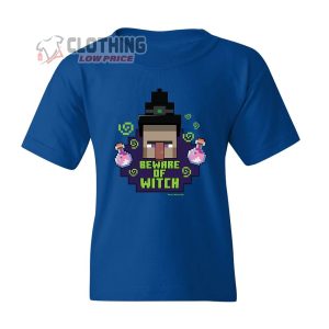 Beware Of Witch Minecraft Halloween T-Shirt, Pumpkin Creeper Minecraft Halloween T-Shirt, Minecraft Costumes For Halloween