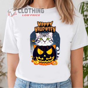 Black Cat Halloween Costume Shirt Happy Halloween T Shirt Cute Halloween Shirt Cat Halloween Shirt Halloween 2023 Trends Merch 1