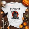 Black Cat Halloween Decor Shirt, I Like Cats And Halloween And Maybe 3 People T- Shirt, Cat Halloween Shirt, Halloween 2023 Trends Merch