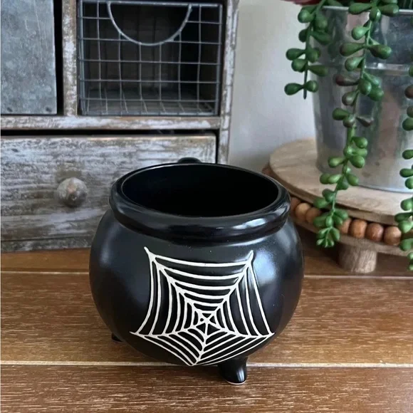 Black Spiderweb Cauldron Halloween Ceramic Mug poshmark