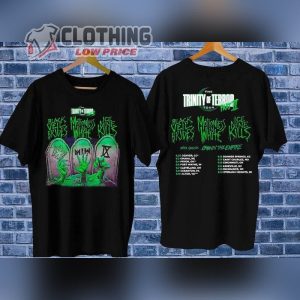 Black Veil Brides Tour 2023 Setlist Merch, Trinity Of Terror Tour Shirt, Trinity Of Terror Shirt,  Black Veil Brides T- Shirt