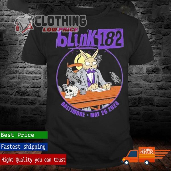 Blink 182 Baltimore Dark Ravens Shirt, Blink 182 Halloween Shirt, Spooky Halloween Shirt, Halloween 2023 Trends Merch