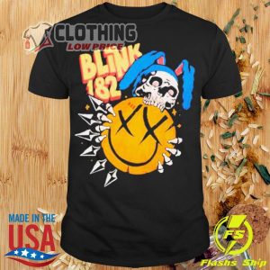 Blink 182 Halloween Shirt, Blink 182 Skull Bunny Shirt, Halloween 2023 Trends Merch Shirt, Spooky Halloween Merch