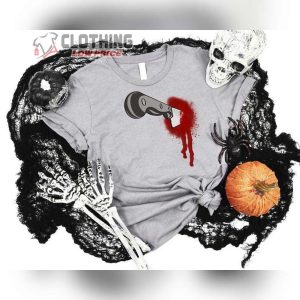Bloody Knife In The Heart Halloween Shirt, Backstabbing, Halloween Bloody Art T-Shirt, Sweatshirt, Halloween Costume