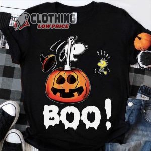 Boo! Snoopy Halloween Shirt Scary Pumpkin Snoopy Woodstock Halloween Tee1