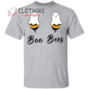 Boo Bees Ghost Halloween T- Shirt, Cute Bee Ghost Costume Poster Shirt, Halloween 2023 Trends Merch, Boo Bees Funny Tee, Halloween Shirt