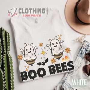 Boo Bees Halloween T- Shirt, Funny Halloween It’s Spooky Season Shirt, Halloween 2023 Trends Merch Shirt, Halloween Decor Trends 2023 Merch