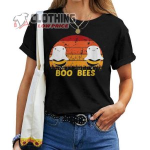 Boo Bees Vintage Halloween Shirt, Boo Bees Funny Tee, Cute Bee Ghost Costume Poster Shirt, Halloween Decor Trends 2023 Merch