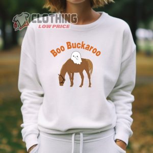 Boo Buckaroo Sweatshirt Cute Ghost Western Halloween Horse Sweatshirt 2