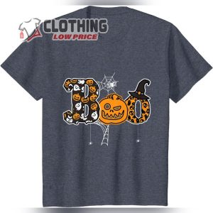 Boo Halloween Costume Spiders Shirt Ghosts Pumpkin Witch Hat Halloween T Shirt1