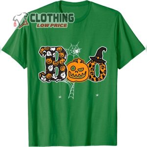 Boo Halloween Costume Spiders Shirt Ghosts Pumpkin Witch Hat Halloween T Shirt3