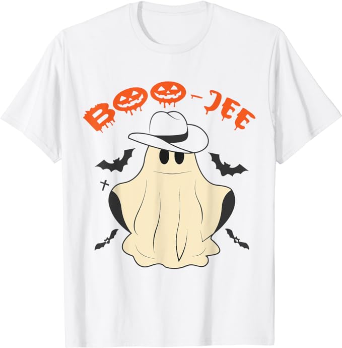 Boo Jee Spooky Season Cute Ghost Halloween Costume Boujee T Shirt amazon