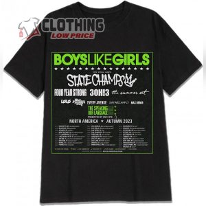 Boys Like Girls Announce Speaking Our Language Tour T- Shirt, Boys Like Girls Tour 2023 T- Shirt, Boys Like Girls Tour Dates 2023 Merch