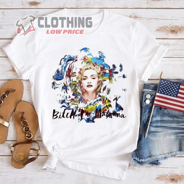 Btch I’m Madonna Unisex T- Shirt, Madonna Merch, The Celebration Tour 2023 Madonna T- Shirt, Madonna Fan Lovers Shirt