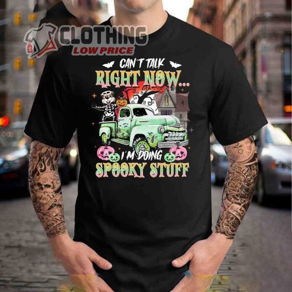 Buc Ees Halloween 2023 Cant Talk Right Now Im Doing Spooky Stuff Shirt Buc Ees Halloween 2023 Merch Buc Ees Halloween 2023 Blanket Merch