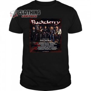 Buckcherry Tour 2024 UK Dates Merch, Buckcherry Tour 2024 With Special Guests Treament Rubicon Shirt, Bryan Adams Summer Of 69 Tee, Buckcherry New Album T-Shirt
