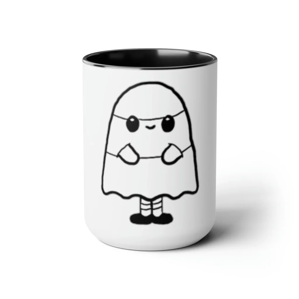 Candy corn Ghost Two Tone Coffee Mugs etsy