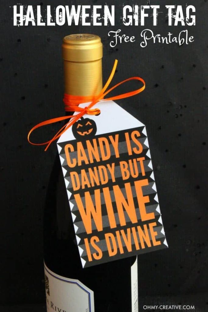Candy is Dandy but Wine Is Divine tag OhMy Creative