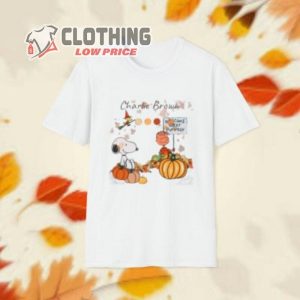 Charlie B Softstyle Snoopy Pumpkin T-Shirt, Welcome Great Pumpkin Witch Mummy Brown Leave Autunm Shirt