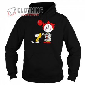Charlie Brown Pennywise And Snoopy Halloween Shirt, Charlie Brown And Snoopy Trick Or Treat Happy Halloween 2023 Unisex Shirt, Snoopy Halloween Hallmark Merch