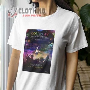 Coldplay Music Of The Spheres World Tour 2024 Shirt, Coldplay Tour 2024 Tickets Merch, Coldplay European 2024 Tour Shirt