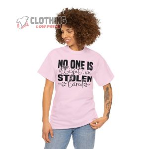 Columbus Day T Shirt No One Is Illegal On Stolen Land Sh2