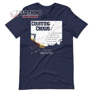 Counting Crows Song Lyrics Merch, Counting Crows One For Sorrow Two For Joy August And Everything After Unisex T-Shirt