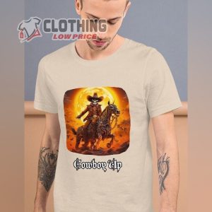 Cowboy Up Halloween Shirt, Spooky Halloween Shirt Cowboy Up, Face Your Fears, and Have a Hellish Good Time Tee