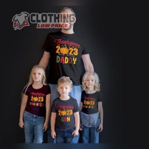 Custom Thanksgiving 2023 Family Shirt, Thankful Shirts, Custom Family T- Shirts, Custom Family Shirt, Thanksgiving 2023 Shirts
