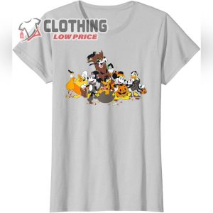 Disney Mickey Mouse and Friends Spooky Halloween Costumes T-Shirt, Mickey Pupkin Fat Duck Halloween Tee