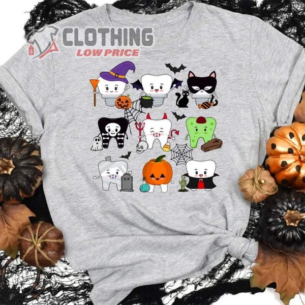 Dental Halloween, Halloween Dentist, Spooky Teeth Shirt, Cute Dentist Shirt, Dental Gift, Halloween Shirt, Happy Halloween 2023 Merch, Halloween Gift