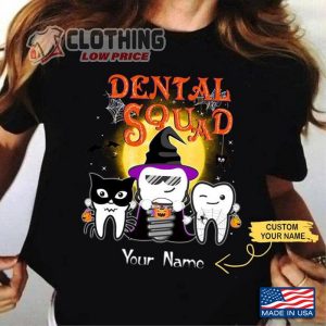 Dental Halloween T- Shirts, Dentist Halloween Gift Shirt, Dental Halloween Ideas Shirt, Fall Trends 2023 Merch