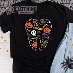 Dental Halloween Tooth Pumpkin Shit, Dentist Halloween Gift T- Shirt, Dentist Thanksgiving Shirts, Dental Halloween Ideas Shirt