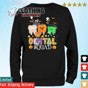 Dental Spooky Squad 2023 Halloween Shirt, Dental Halloween Sweatshirt, Halloween 2023 Trends Merch, Cute Halloween Shirt