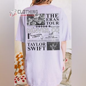 Denver Co Night 1 Shirt, Eras Tour Merch 2023, Taylor Eras Tour Movie, Taylor Swift Gift, Eras Movie Shirt, Gift For Fan