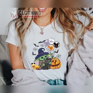 Disney Baby Yoda Halloween Shirt, Star Wars Hallowen Shirt, Disney Halloween Pumpkin Family Matching Shirt, Halloween Party Gifts For Family Shirt