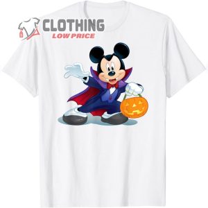 Disney Halloween Mickey Mouse Vampire Pumpkin Halloween T-Shirt