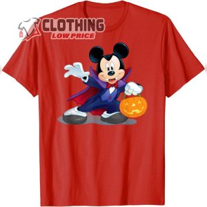 Disney Halloween Mickey Mouse Vampire Pumkin Halloween T Shirt2