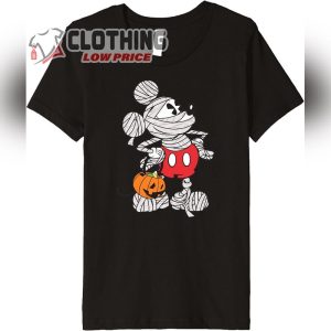 Disney Mickey Mouse Mummy Halloween Premium T-Shirt, Disney Mummy Pumpkin Halloween Tee